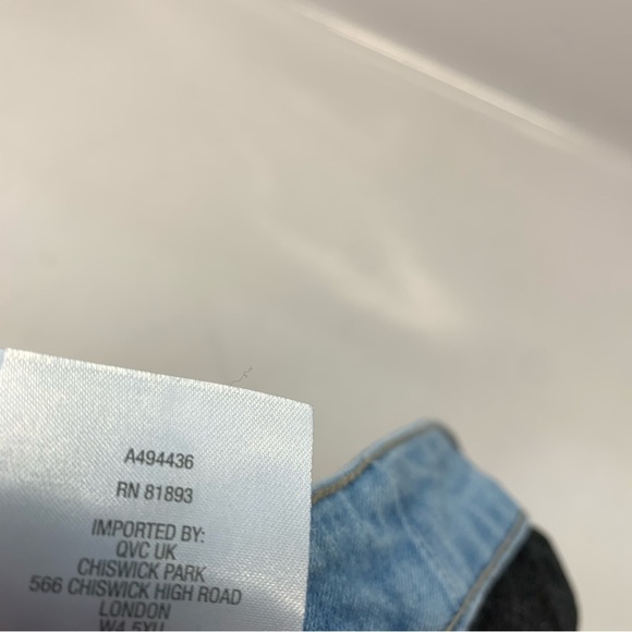 Susan Graver  Jeans Woman 18WP  Wide Leg Crop‎ Frayed Hem Pockets Stretch New - Picture 11 of 14